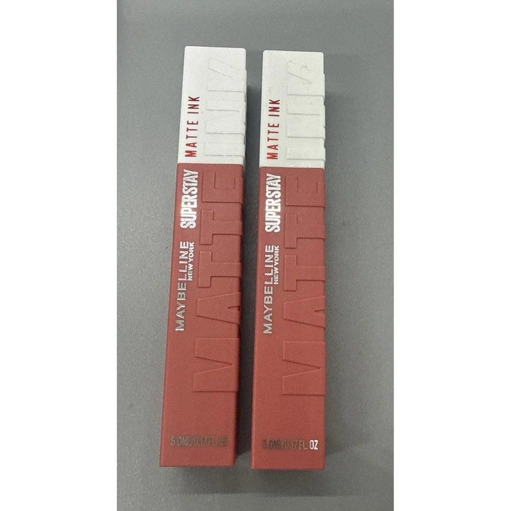 Pack of 2 Maybelline SuperStay Liquid Matte Lipstick Makeup, 130 Self-Starter